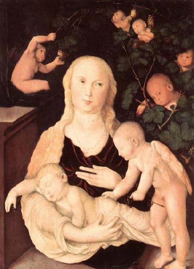 Hans Baldung Grien Virgin of the Vine Trellis oil painting picture